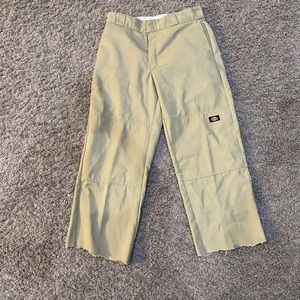 cut dickies loose fit double knees